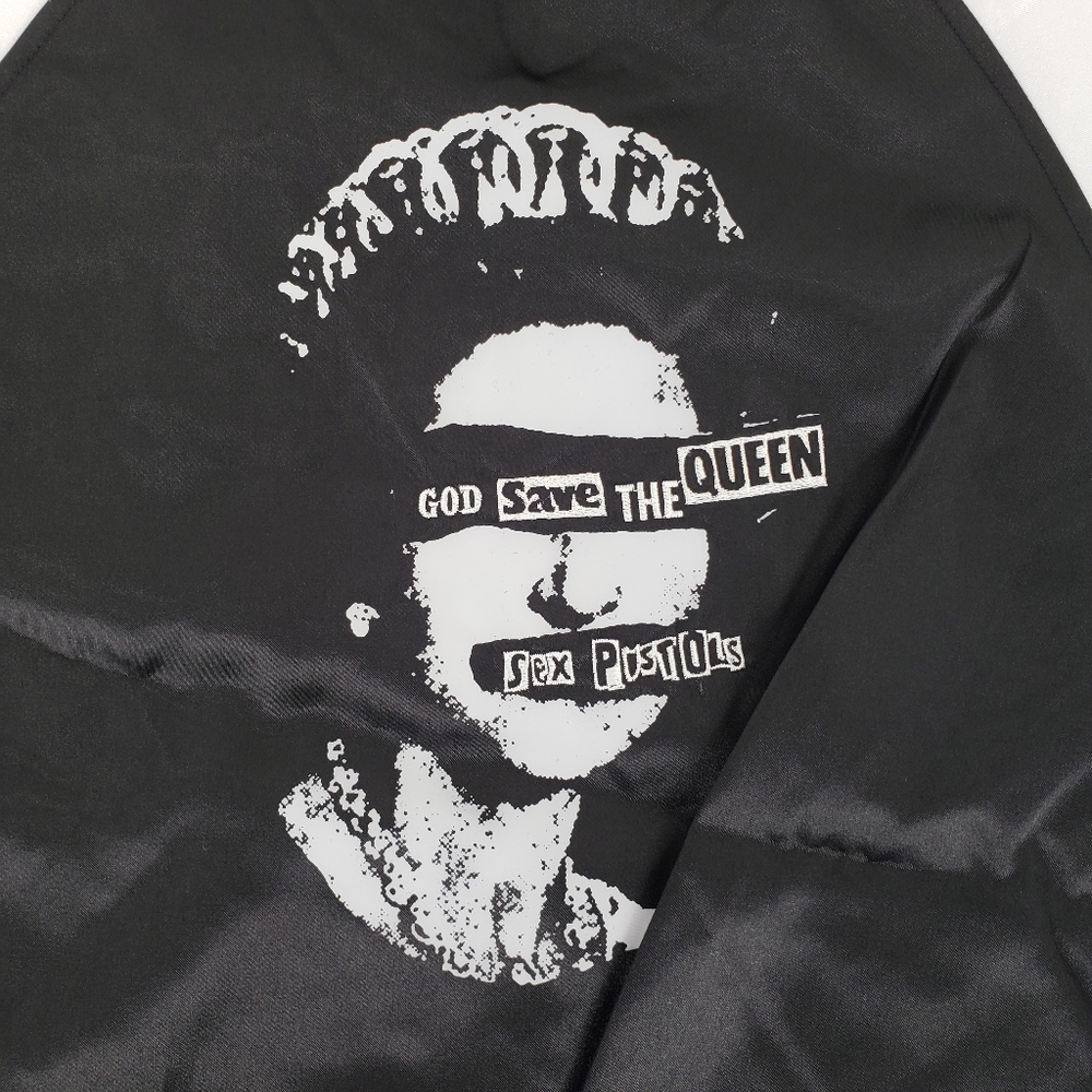 Sex Pistols God Save the Queen Varsity Junior Fitted Lightweight Jacket Size Med